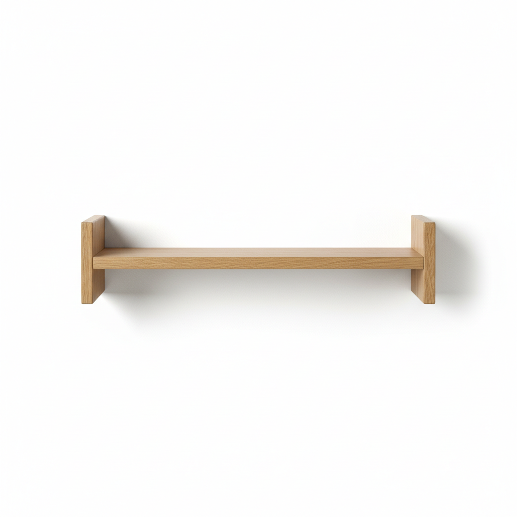 FDB Furniture B5 Borge Mogensen Shelf Solid Oak showcasing minimalist design and natural wood texture.