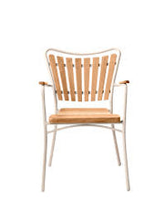 Mandalay Marguerit Outdoor Chair Teak Taupe showcasing its elegant design and comfortable teak finish.